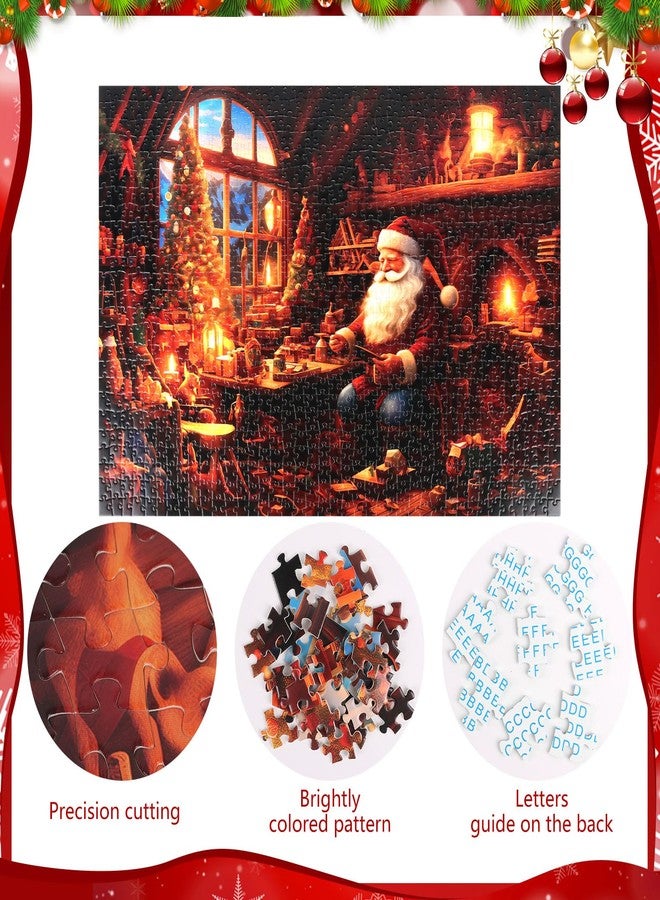 لوفر أحجية الصور المقطوعة لعيد الميلاد من LOAVER للكبار، 1000 قطعة، سانتا كلوز، شكل غير منتظم، أحجية عيد الميلاد التحدية، هدية مثالية لحفلات عيد الميلاد، أحجية مشاهد، ألعاب العطلات - Image 5